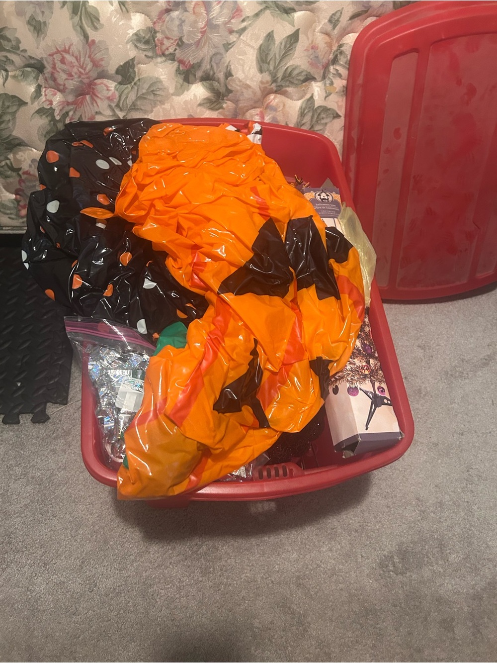 Overflow Halloween decor